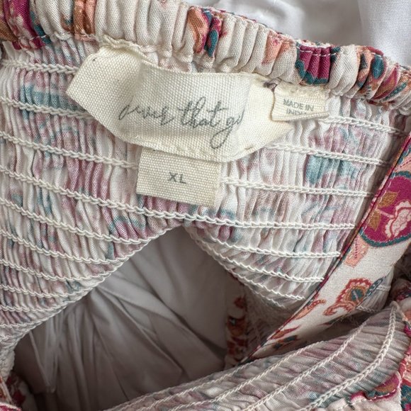 Anthropologie Floral Sweetheart Mini Dress, XL - Picture 3 of 3